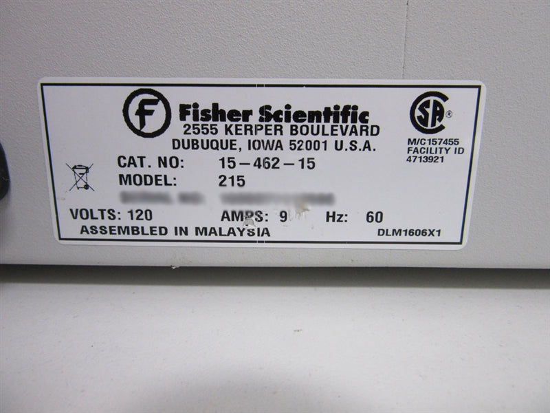 Fisher Scientific Isotemp 215 Dual Digital Water Bath