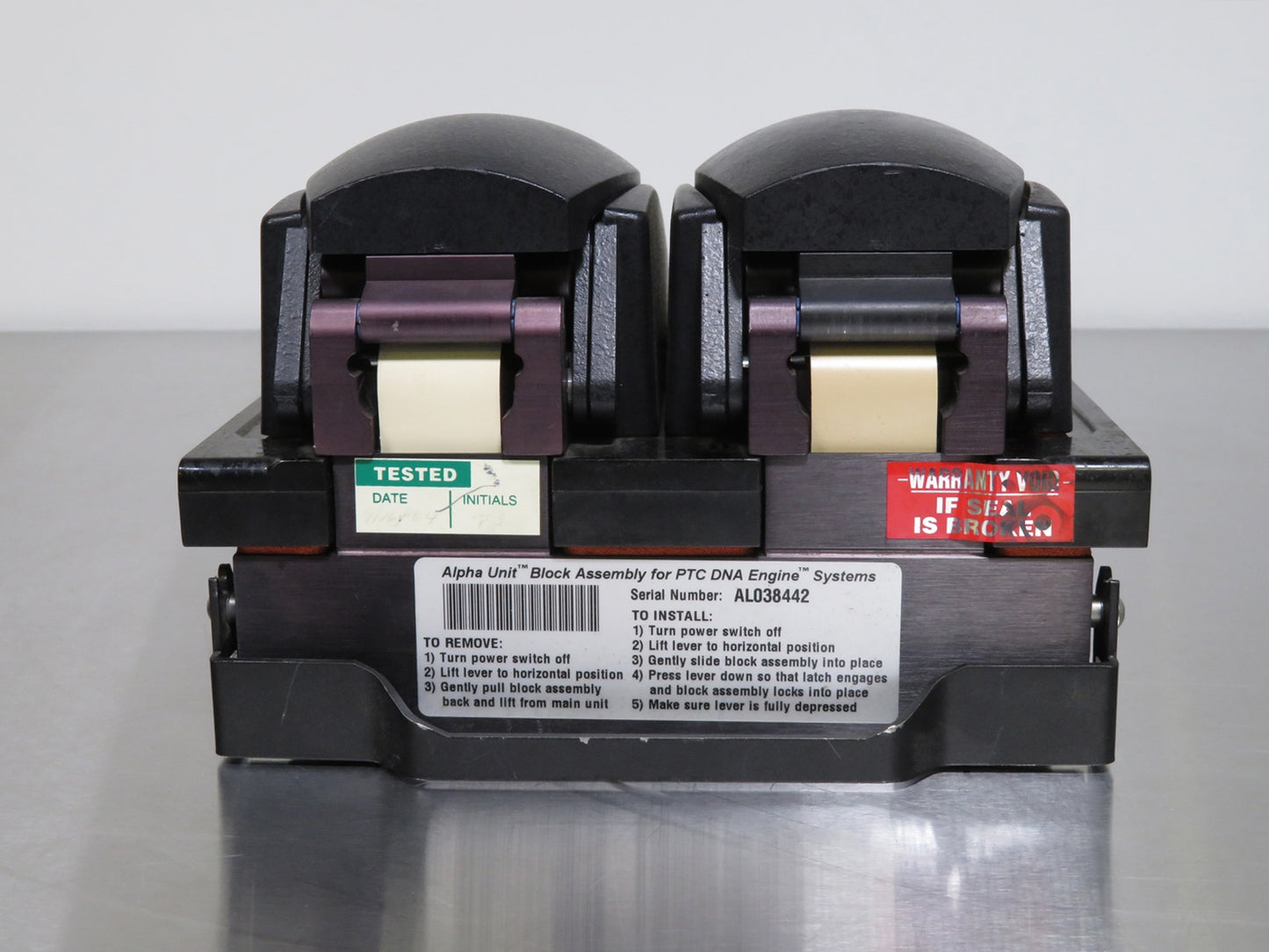 MJ Research Dual 48 Well Alpha Block