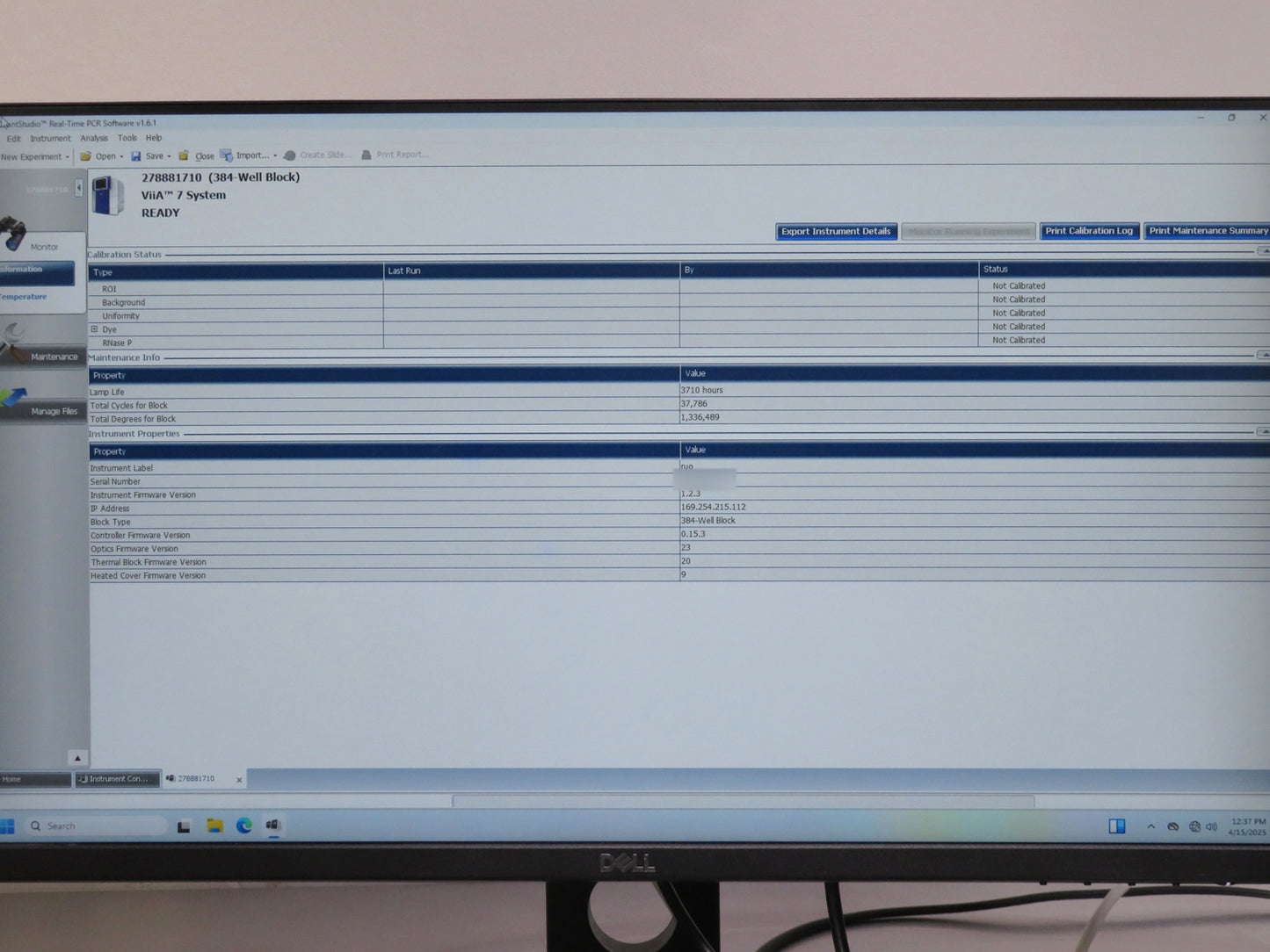Applied Biosystems ViiA 7 Real-Time PCR System w/ 384-Well Sample Block