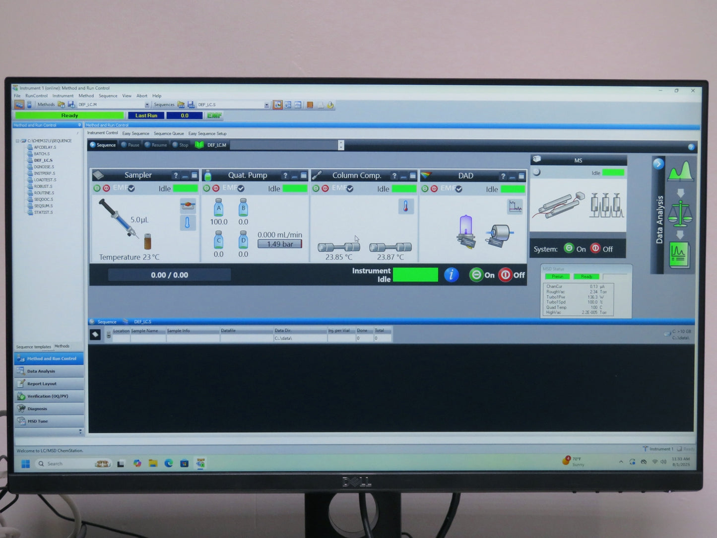 Agilent 6120B Single Quadrupole Mass Spectrometer w/ 1200 LC System