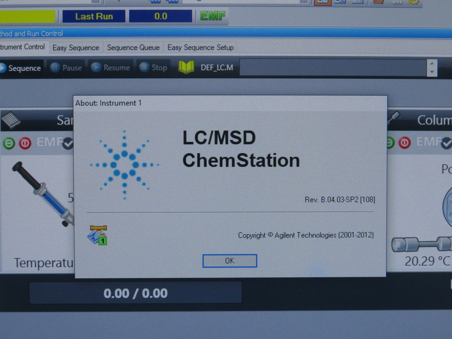 Agilent 6140A Single Quadrupole Mass Spectrometer w/ 1260 Infinity I LC System