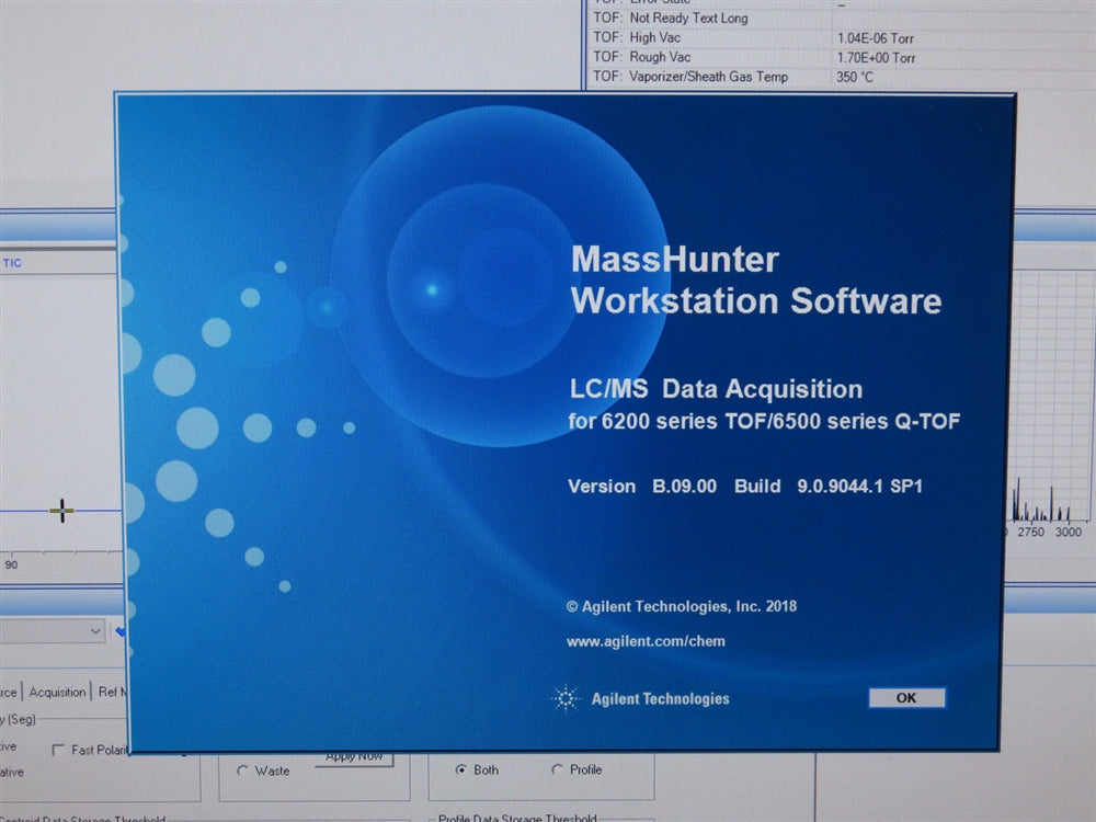 Agilent 6230A Accurate-Mass TOF Mass Spectrometer w/ 1200 LC System
