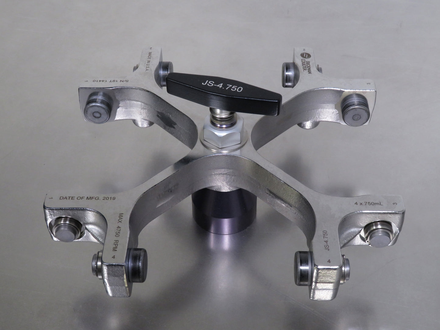 Beckman Coulter JS-4.750 Swing Bucket Rotor and Buckets