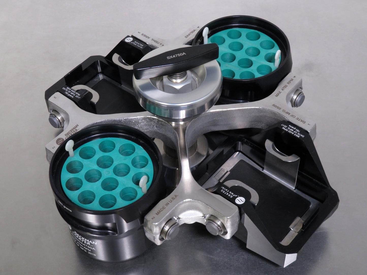 Beckman Coulter SX4750A Swing Bucket Rotor w/ Round Buckets and Plate Buckets