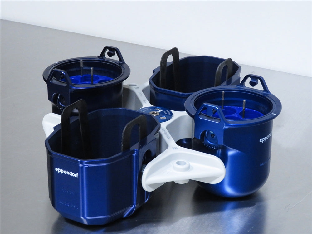 Eppendorf S-4x1000 Swing Bucket Rotor w/ Round Buckets & Plate Buckets