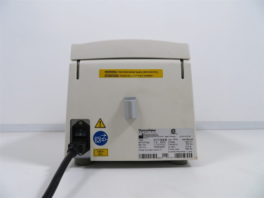 Fisher Scientific AccuSpin Micro 17 Centrifuge