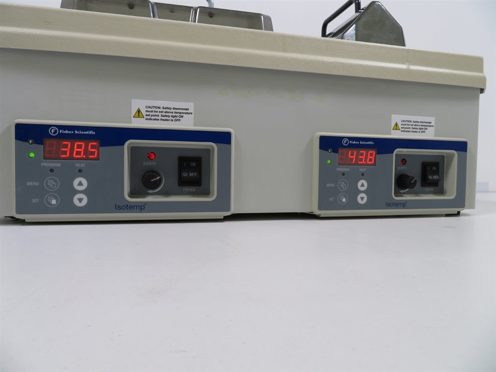 Fisher Scientific Isotemp Dual Digital Water Bath Model 2322