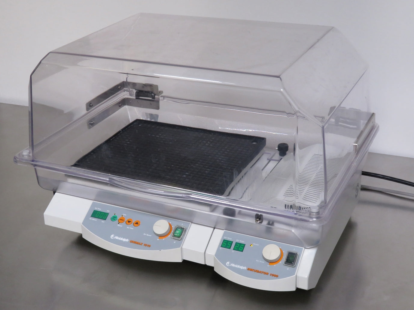 Heidolph Unimax 1010 Orbital Shaker w/ Heating Module and High Incubator Hood