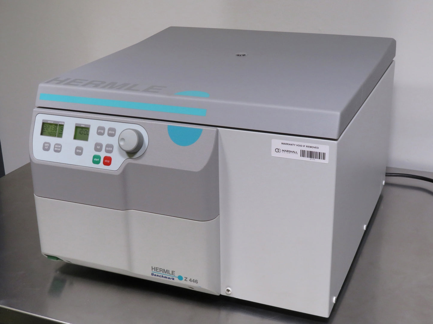 Hermle Z446 Centrifuge w/ 221.36 Swing Bucket Rotor & Microplate Buckets