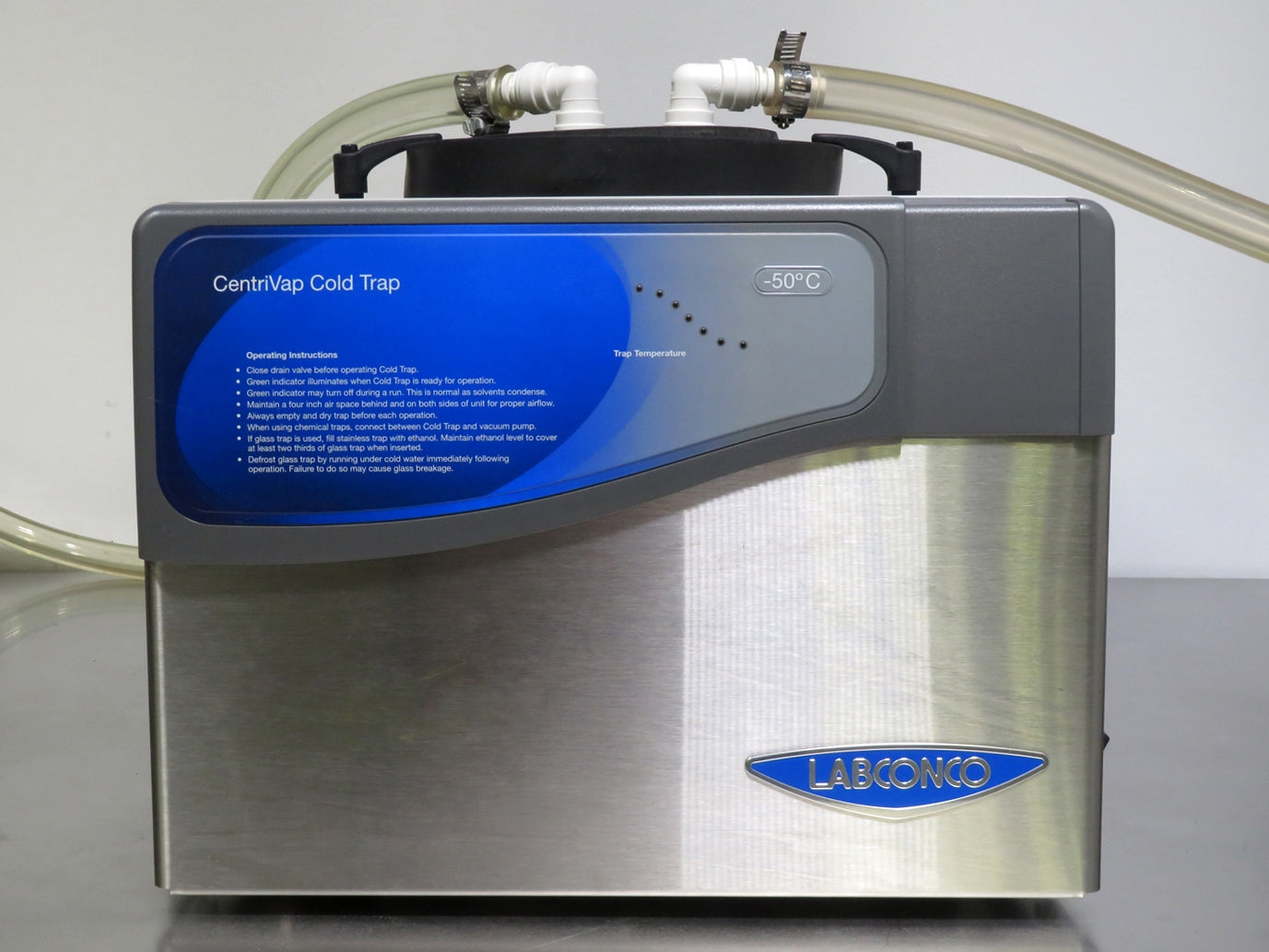 Labconco Acid-Resistant Centrivap Vacuum Concentrator System w/ -50C Cold Trap