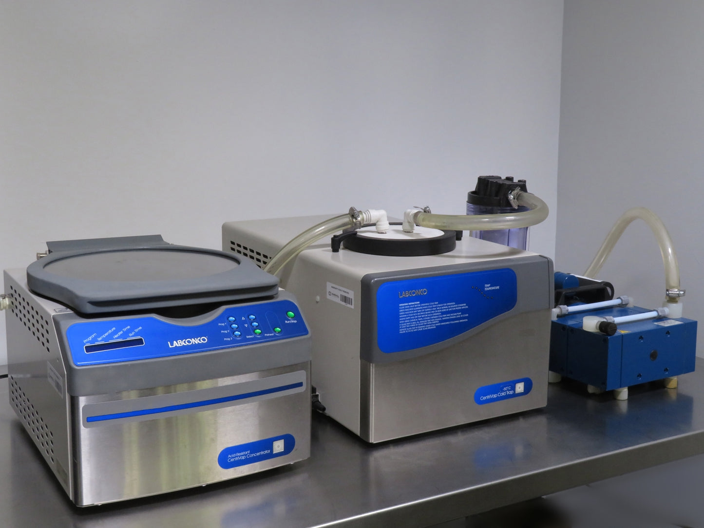 Labconco Acid-Resistant Centrivap Vacuum Concentrator System w/ -50C Cold Trap