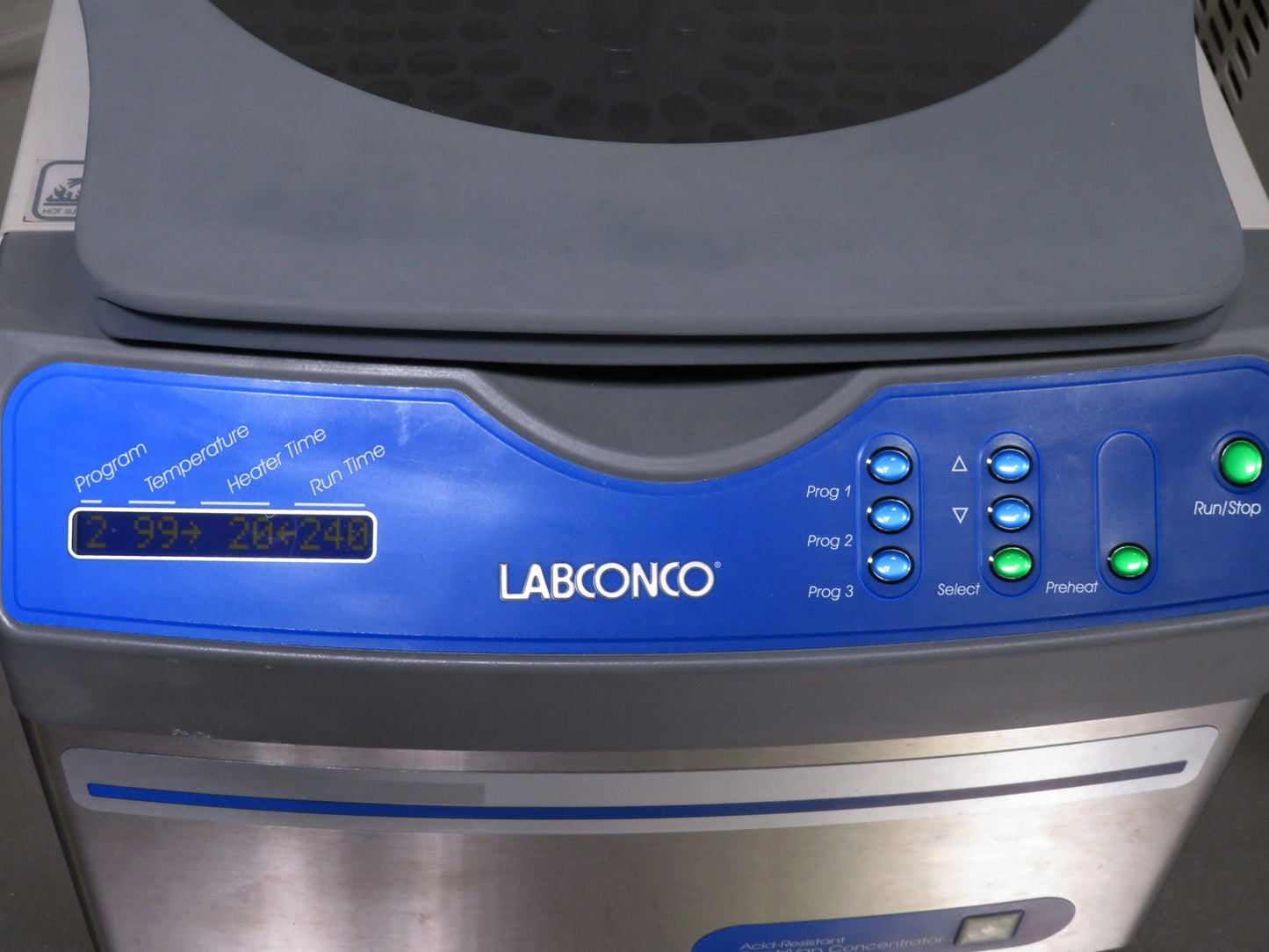 Labconco Acid-Resistant Centrivap Vacuum Concentrator System w/ -50C Cold Trap