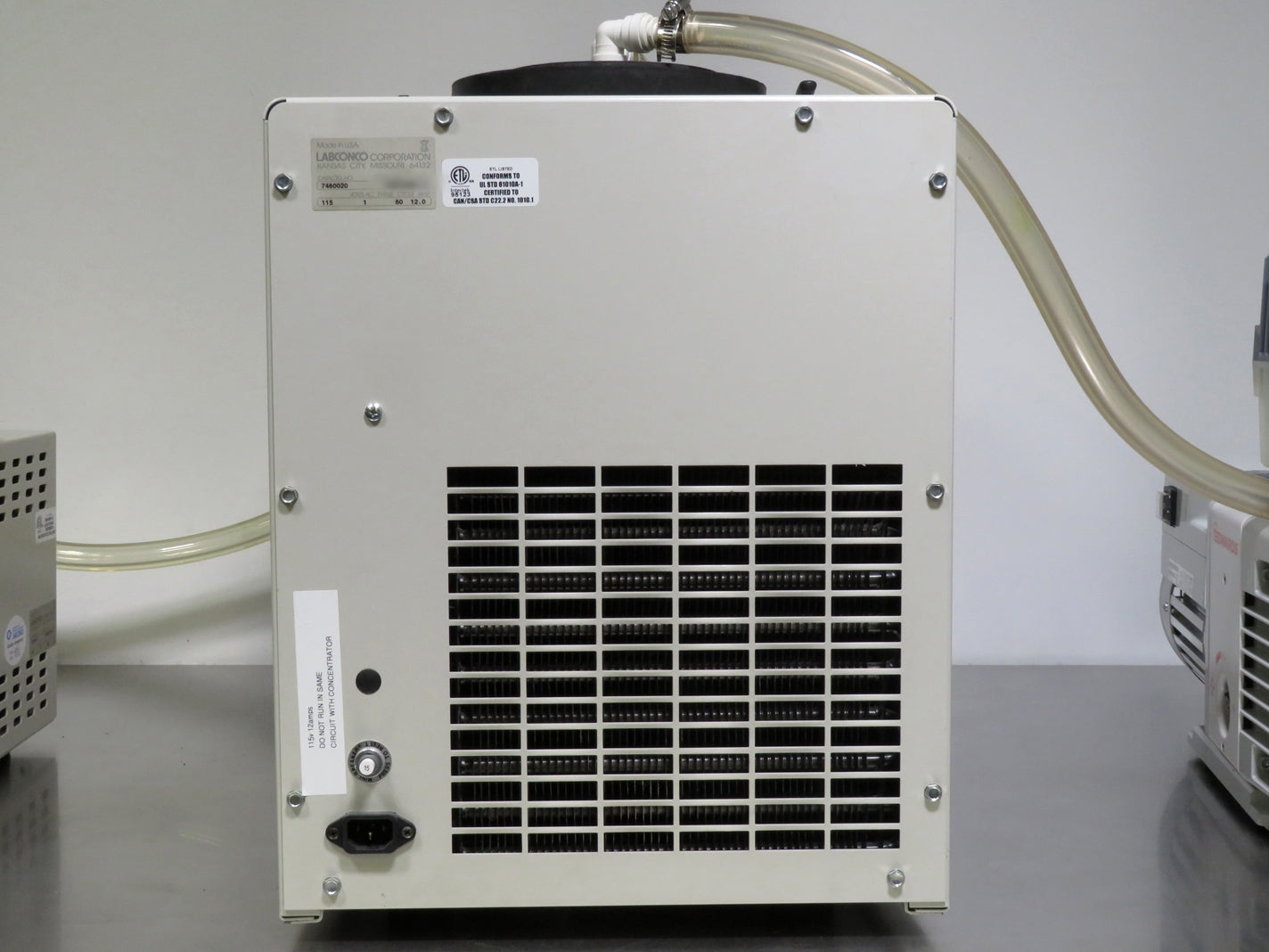 Labconco Acid-Resistant Centrivap Vacuum Concentrator System w/ -84C Cold Trap