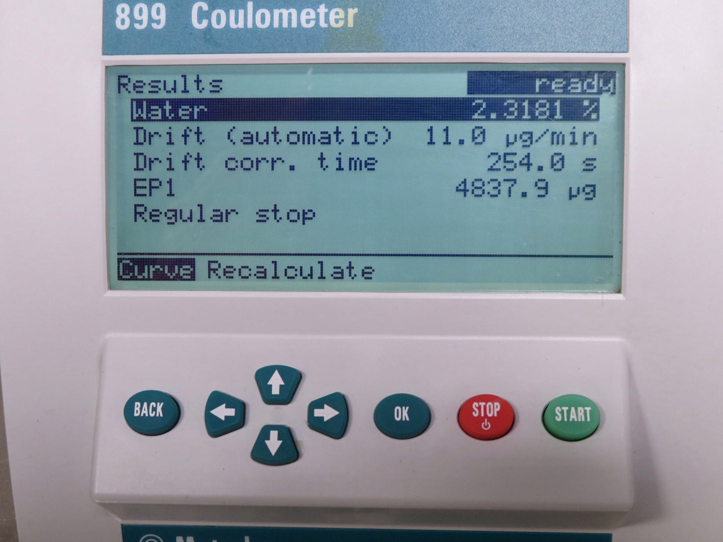 Metrohm 899 Coulometer