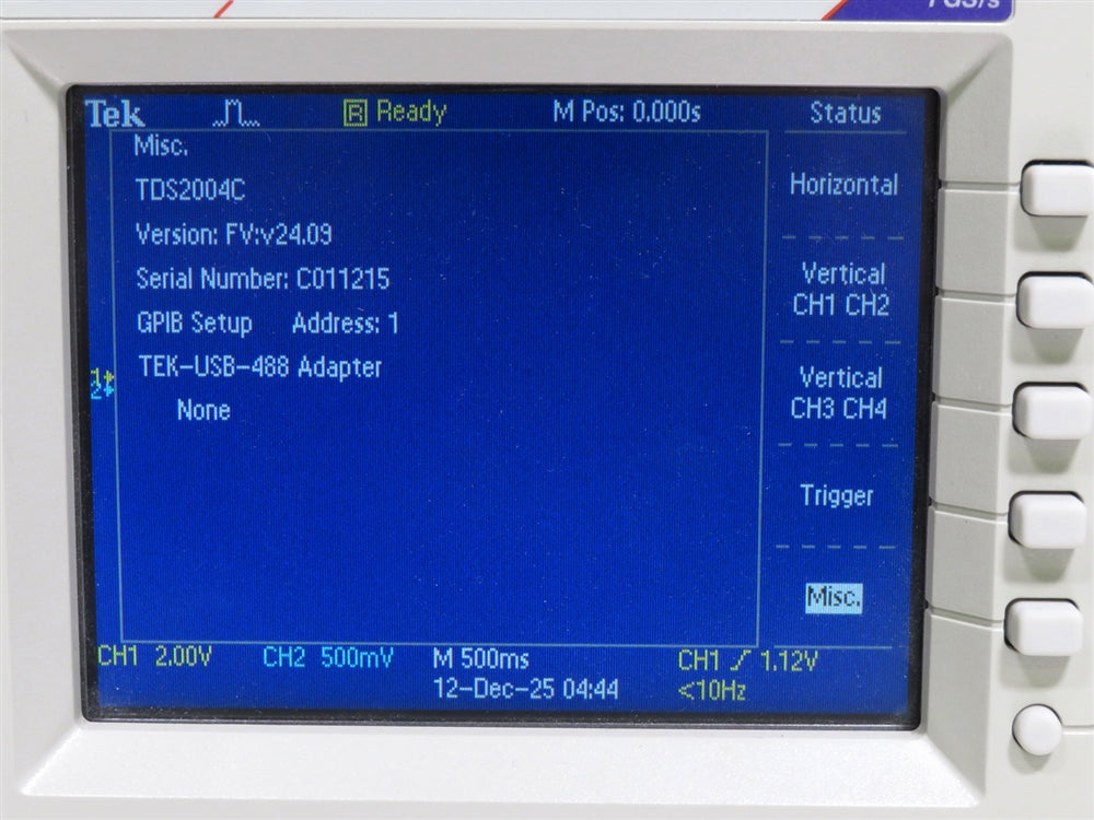 Tektronix TDS 2004C Four Channel Digital Storage Oscilliscope