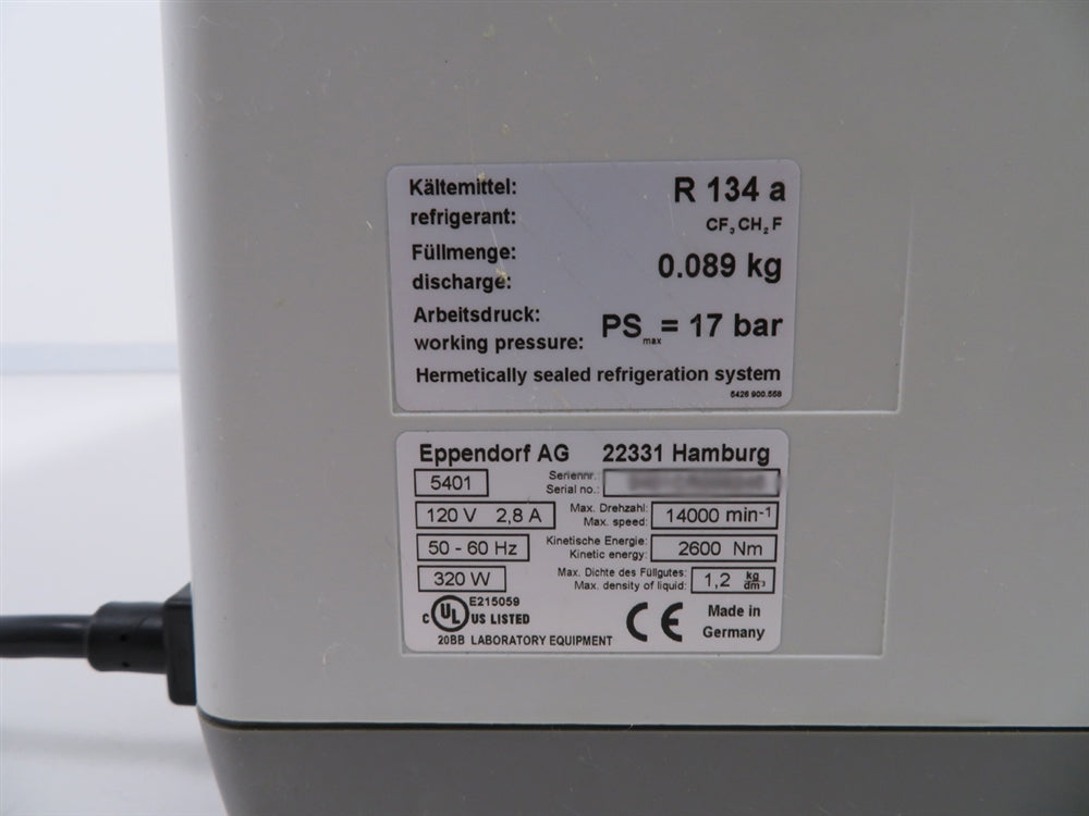 Eppendorf 5418R Refrigerated Centrifuge